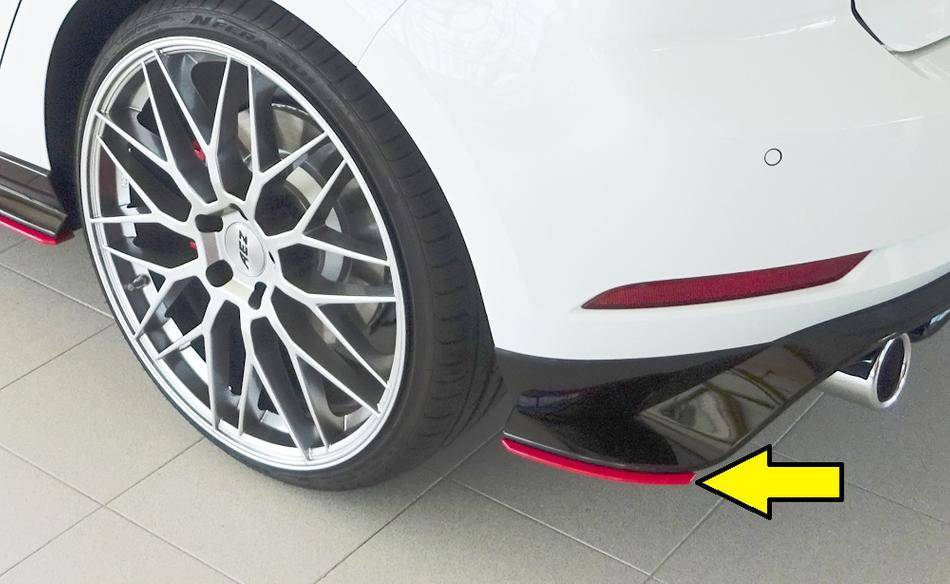 Angolare sinistro Rieger Golf 7 GTI-TCR dal '19 per diffusore origin