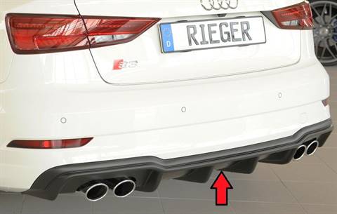 Difffusore Rieger S3 8V dal '16 Sedan+Cabrio term sx/dx 4x90x72
