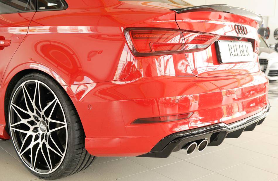 Difffusore Rieger A3 8V dal '16 S-LineSedan+Cabr.marm.SX nero lucido