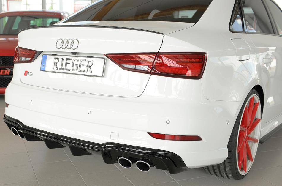 Diffusore Rieger S3 8V dal '16 Sedan+Cabrio marm.4x90x72 nero lucido