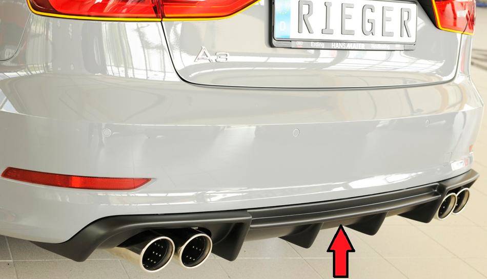 Diffusore Rieger A3 8V berlina/cabrio solo S-Line 2 marm.duplex 4x90
