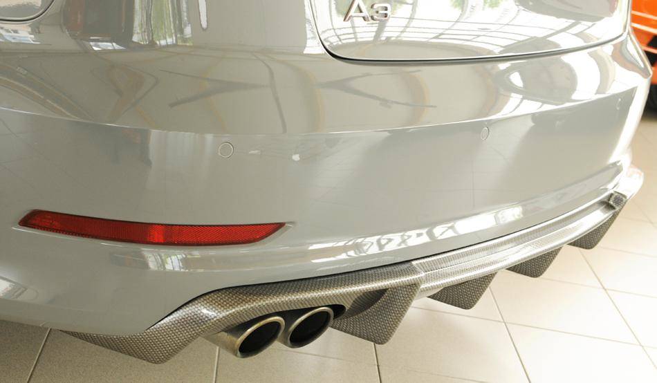Diffusore Rieger A3 8V berlina/cabrio solo S-Line 2 term. Sx carbonl