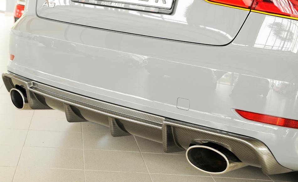 Diffusore Rieger A3 8V berlina/cabrio solo S-Line marm 152x95 carbon