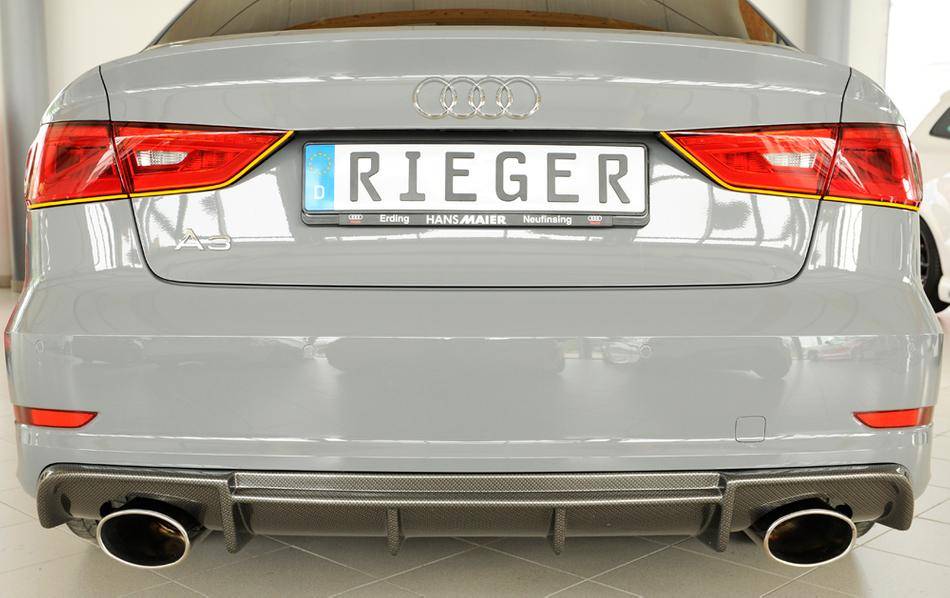 Diffusore Rieger A3 8V berlina/cabrio solo S-Line marm 152x95 carbon