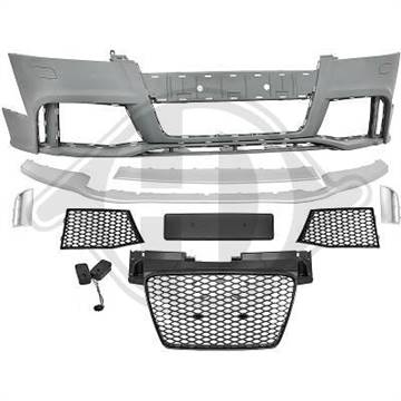 PARAURTI ANT AUDI TT  8J RS-STYLE COMPLETO DI GRIGLIE DAL 2006