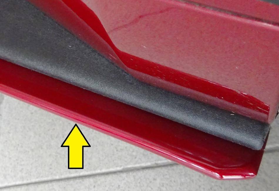 Lama sottoporta Dx Rieger Mustang 6  LAE per sottoporta GT orig