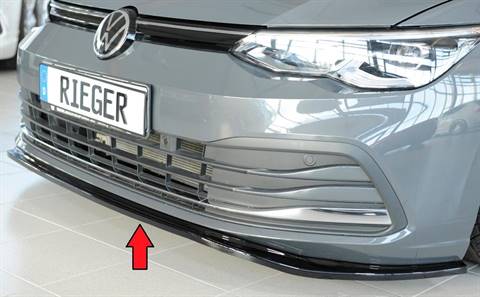 Lama ant Rieger Golf 8 per paraurti orig nero lucido