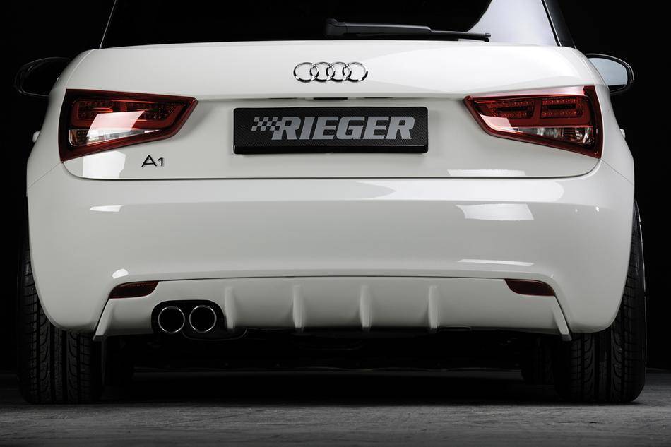 Diffusore Rieger Audi A1 8X 3+5 porte marmitta doppia sinistra