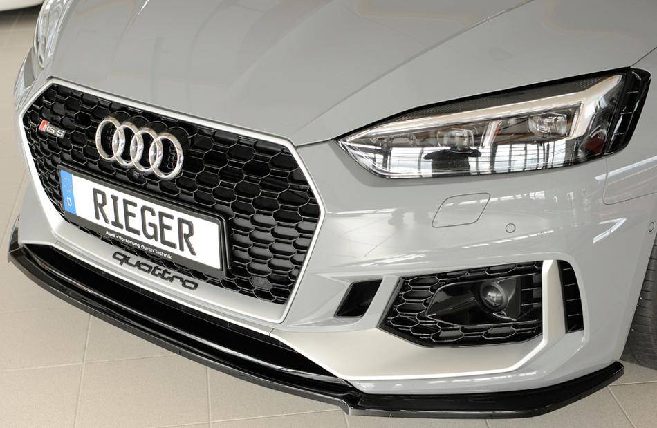 Lama Rieger ant RS5 B9 Dal'16 Coupe'+Sportb.per paraurti RS5 nero lu