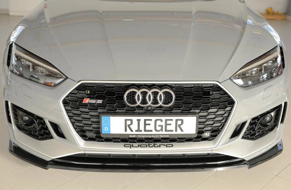 Lama Rieger ant RS5 B9 Dal'16 Coupe'+Sportb.per paraurti RS5 nero lu