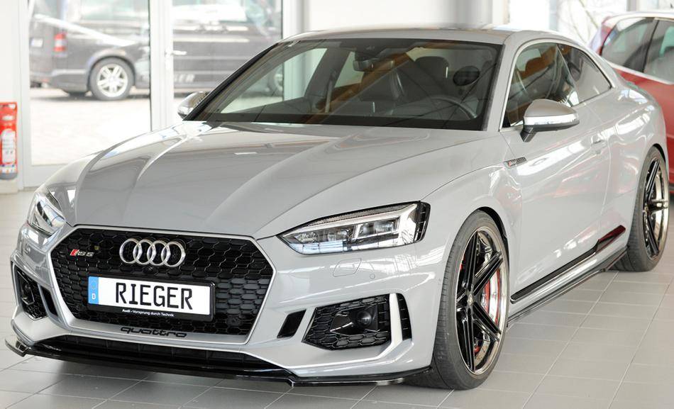 Lama Rieger ant RS5 B9 Dal'16 Coupe'+Sportb.per paraurti RS5 nero lu