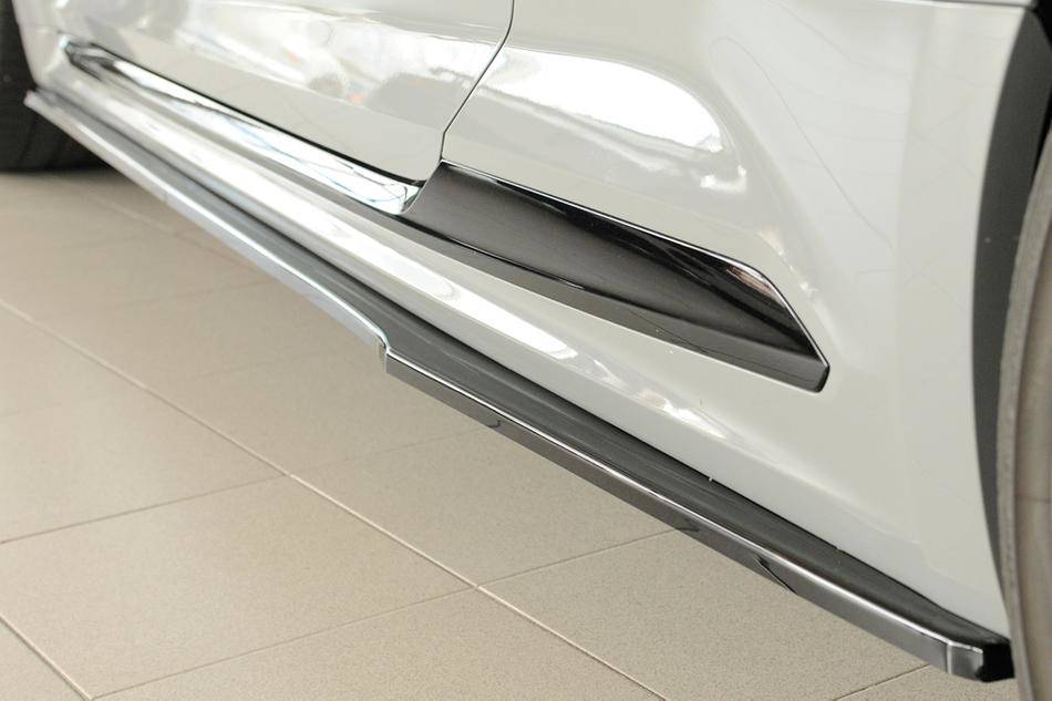 Lama sottoporta SX Rieger RS5 B9 Dal'16 Coupe fino'2020 nero lucido