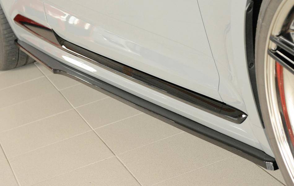 Lama sottoporta DX Rieger RS5 B9 Dal'16 Coupe fino'2020 nero lucido