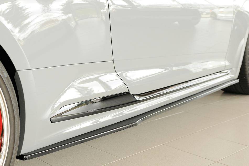 Lama sottoporta DX Rieger RS5 B9 Dal'16 Coupe fino'2020 nero lucido