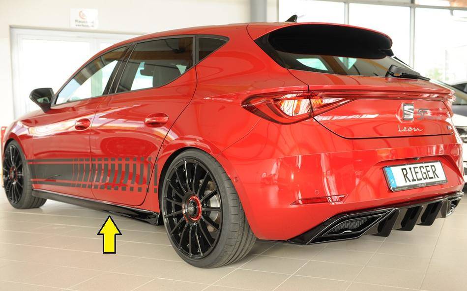 Sottoporta sx Rieger Leon KL tutti modelli nero lucido anche restylg