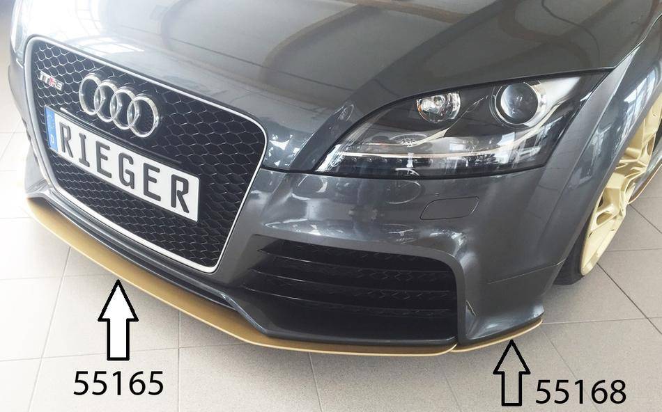 Lama sottoparaurti ant.Rieger Audi TTS/RS 8J per paraurti originale