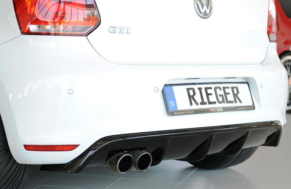 Diffusore Rieger Polo 6R GTI per marm.doppia SX fino 01.14 nero luci
