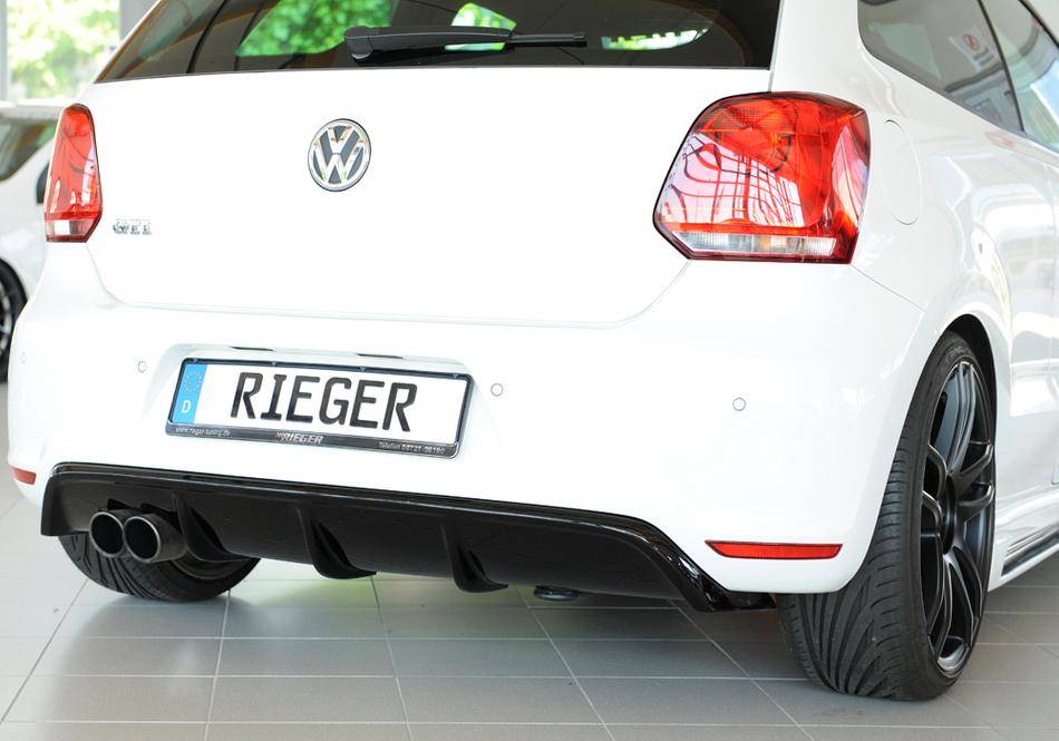 Diffusore Rieger Polo 6R GTI per marm.doppia SX fino 01.14 nero luci