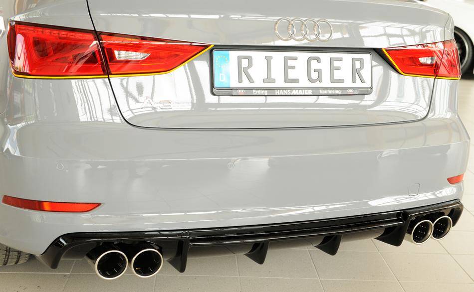 Diffusore Rieger A3 8V S-Line Cabrio/berlina duplex 4x90 nero lucido
