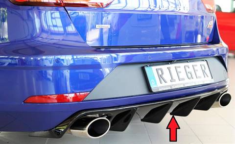Diffusore Rieger Leon 5F Cupra ST dal'17 term. singolo duplex nero