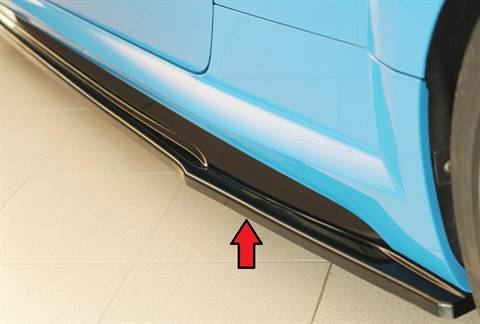 Lama sottoporta SX Rieger TT/TTS FV8S dal 2018 per sottop.orig. nero