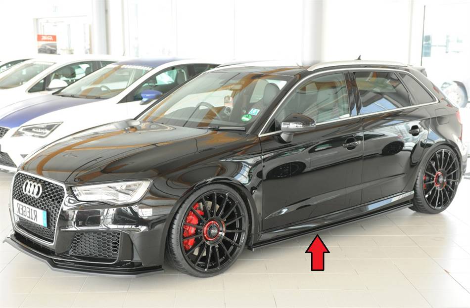 Lama sottoporta SX Rieger RS3 8V Sportback incl.Facelift ABS grezzo