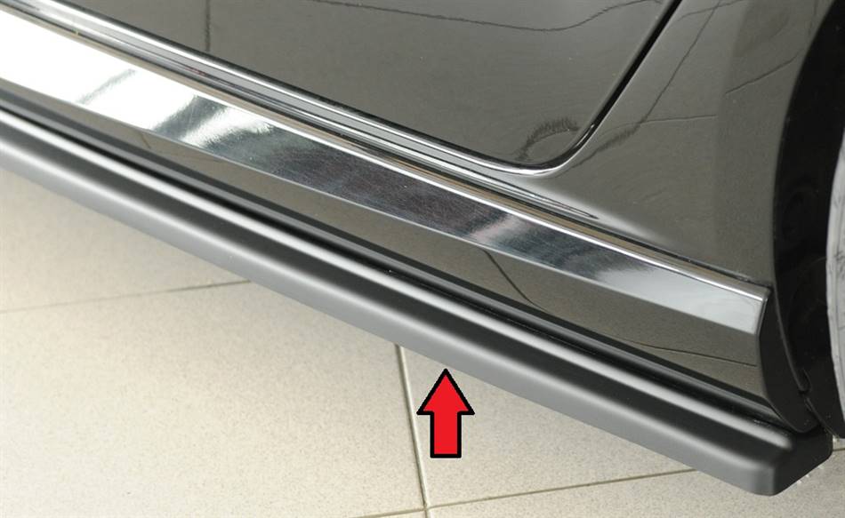 Lama sottoporta SX Rieger RS3 8V Sportback incl.Facelift ABS grezzo