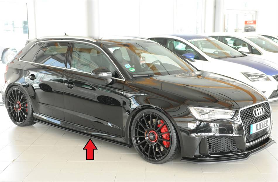 Lama sottoporta DX Rieger RS3 8V Sportback incl.Facelift ABS grezzo