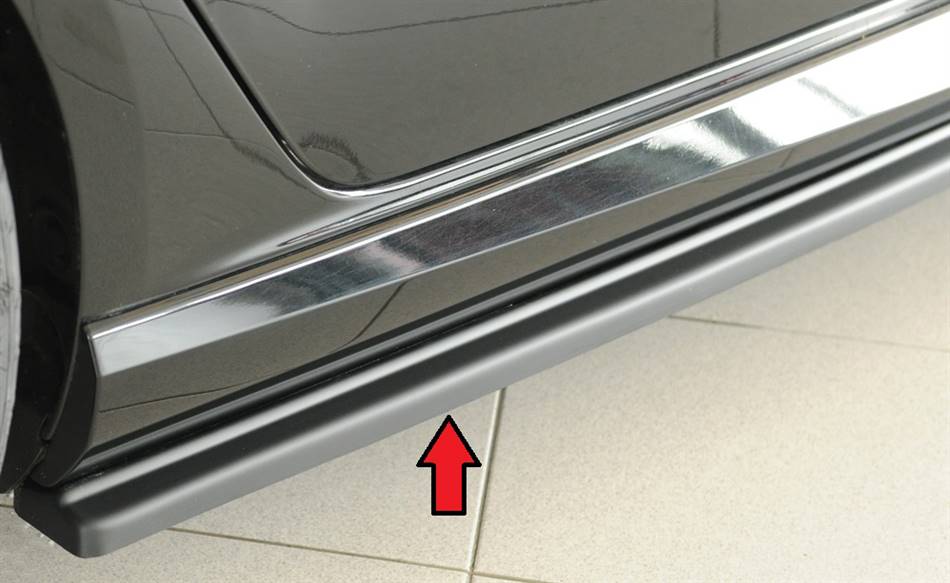 Lama sottoporta DX Rieger RS3 8V Sportback incl.Facelift ABS grezzo