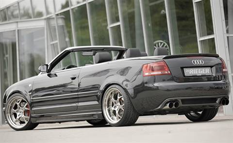 Diffusore Rieger A4 8H Cabrio per terminali duplex 4X90 nero lucido