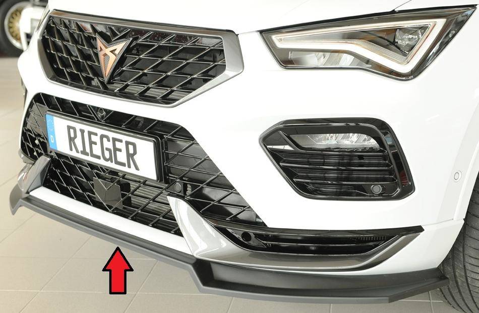 Lama Rieger Ateca Cupra facelfit dal'20 per paraurti orig ABS grezzo