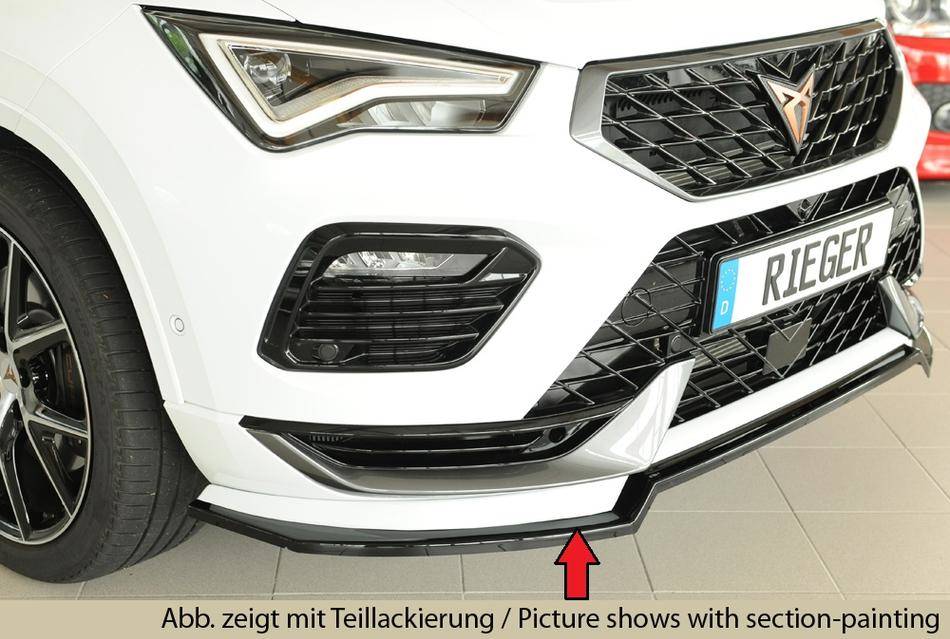 Lama Rieger Ateca Cupra facelfit dal'20 per paraurti orig ABS grezzo