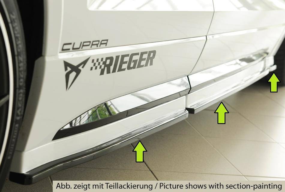 Lama sottoporta SX Rieger Ateca solo Cupra+FR anche Facelift ABS gre