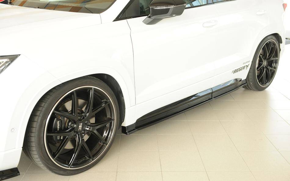 Lama sottoporta SX Rieger Ateca solo Cupra+FR anche Facelift nero lu