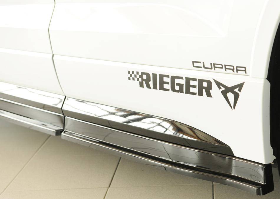 Lama sottoporta DX Rieger Ateca solo Cupra+FR anche Facelift nero lu