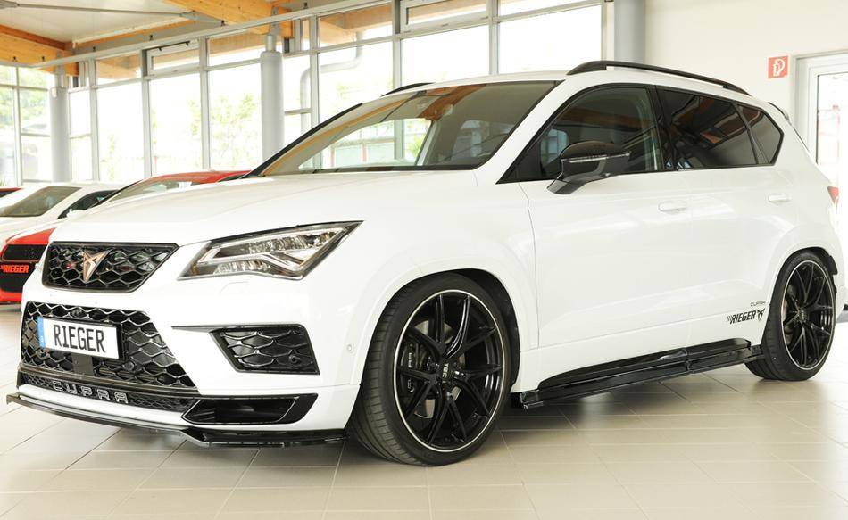 Lama sottoporta DX Rieger Ateca solo Cupra+FR anche Facelift nero lu