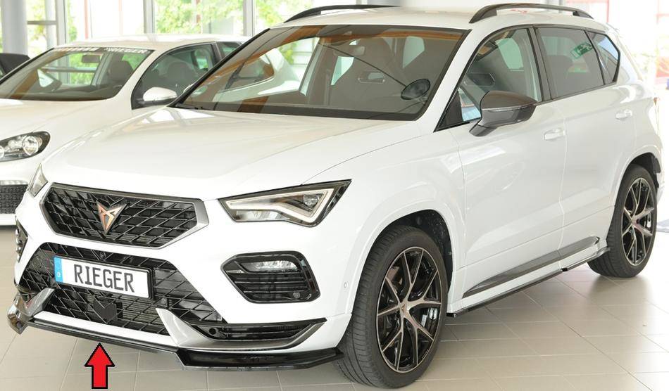 Lama Rieger Ateca Cupra Facelfit dal'20 per paraurti orig nero lucid