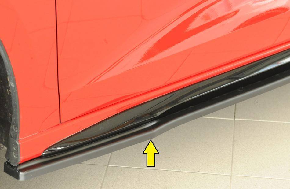 Lama sottoporta Rieger SX A3 GY solo S-line/S3 Abs grezzo anche face