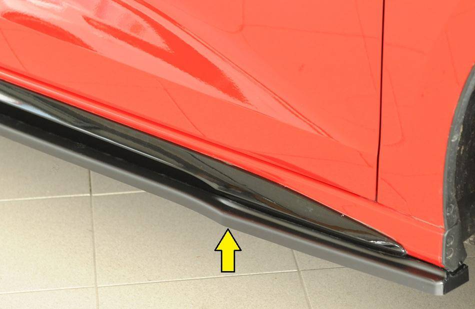 Lama sottoporta Rieger DX A3 GY solo S-line/S3 Abs grezzo anche face