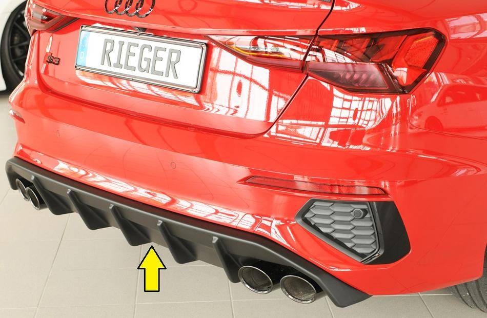 Diffusore Rieger A3 GY solo Berlina S-Line/S3 ABS grezzo term.duple