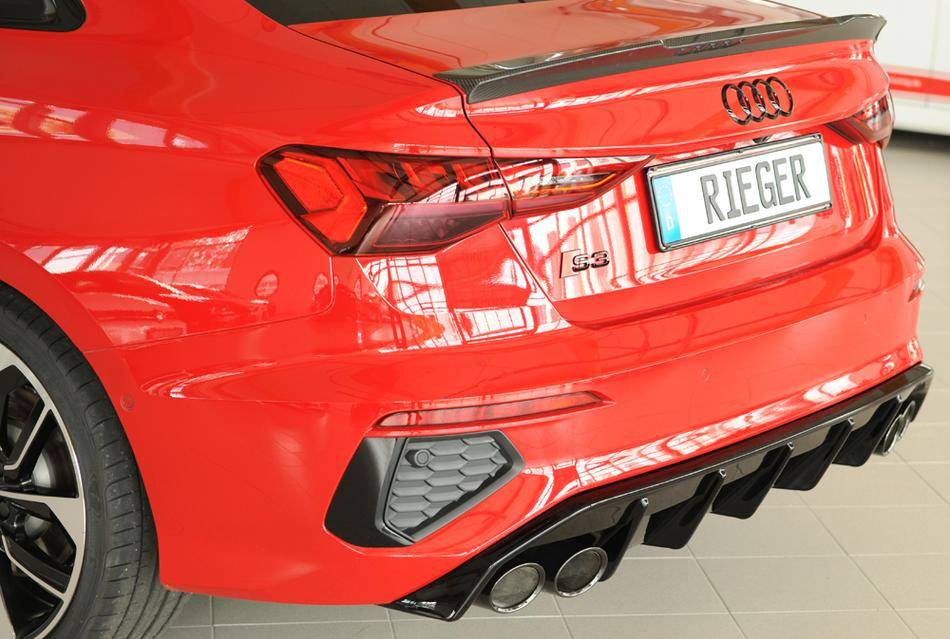 Diffusore Rieger A3 GY solo Berlina S-Line/S3 fino'2024 nero lucido