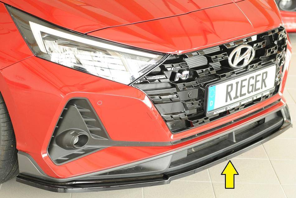 Lama ant Rieger I20N/I20N performance per paraurti orig N nero lucid