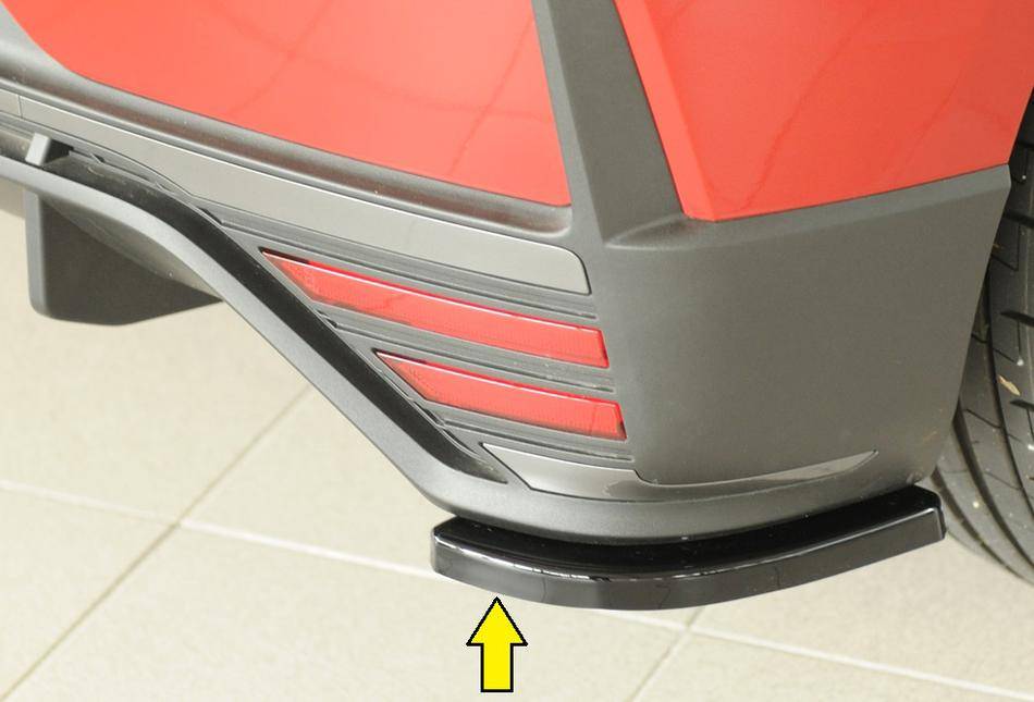 Deflettore laterale DX I20N BC3 per paraurti post orig N nero lucido