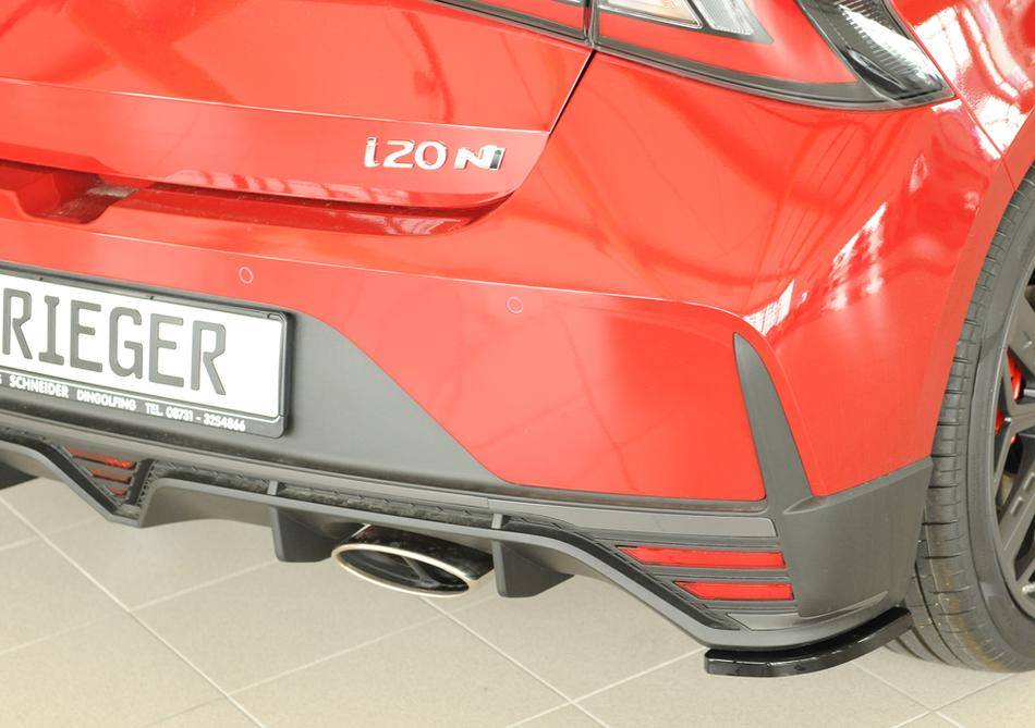 Deflettore laterale DX I20N BC3 per paraurti post orig N nero lucido