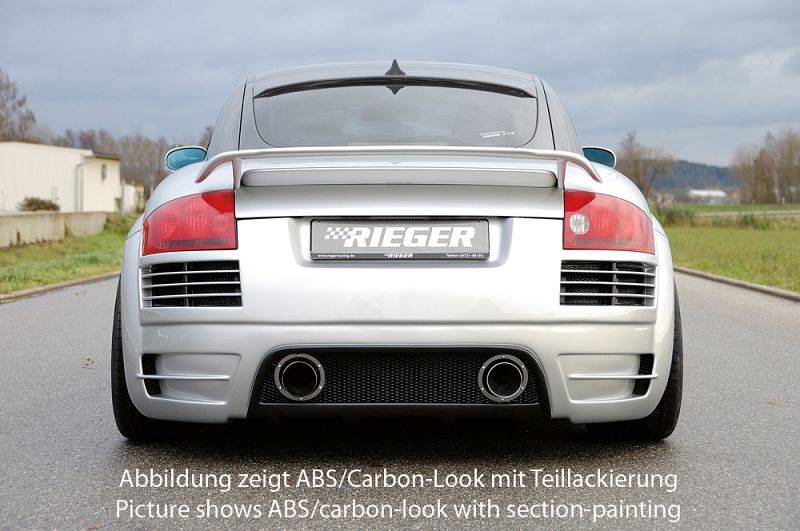 Paraurti post. Rieger Audi TT 8N carbonlook anche per marm di serie