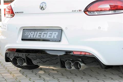 Diffusore Rieger Scirocco R-Line nero lucido per 4 terminali duplex