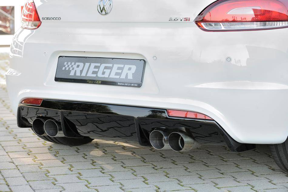 Diffusore Rieger Scirocco R-Line nero lucido per 4 terminali duplex