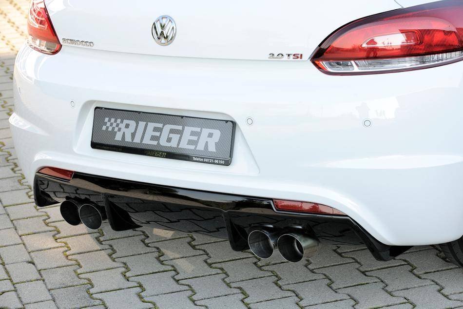 Diffusore Rieger Scirocco R-Line nero lucido per 4 terminali duplex