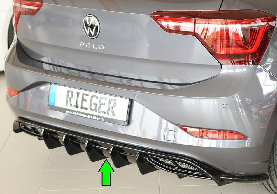 Diffusore Rieger Polo AW R-line dal'19-21per terminali orig nero luc