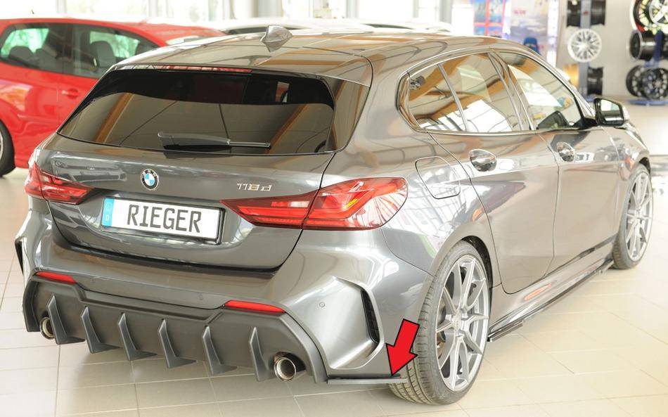 Aletta destra post serie 1 F40/F1H per sottoparaurti orig M-Sport